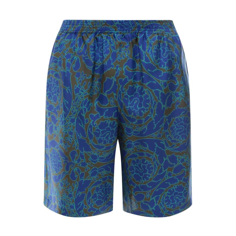 Versace Herenkleding Shorts Multicolor Aw23 Blue Heren