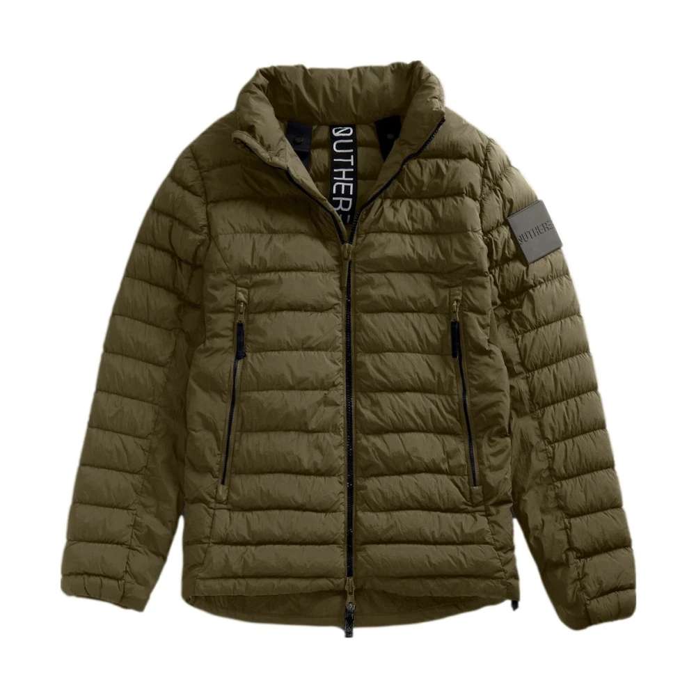 Outhere Men's Green Winter Jackets, Xl, Ultralight Dyed Feather Jacket