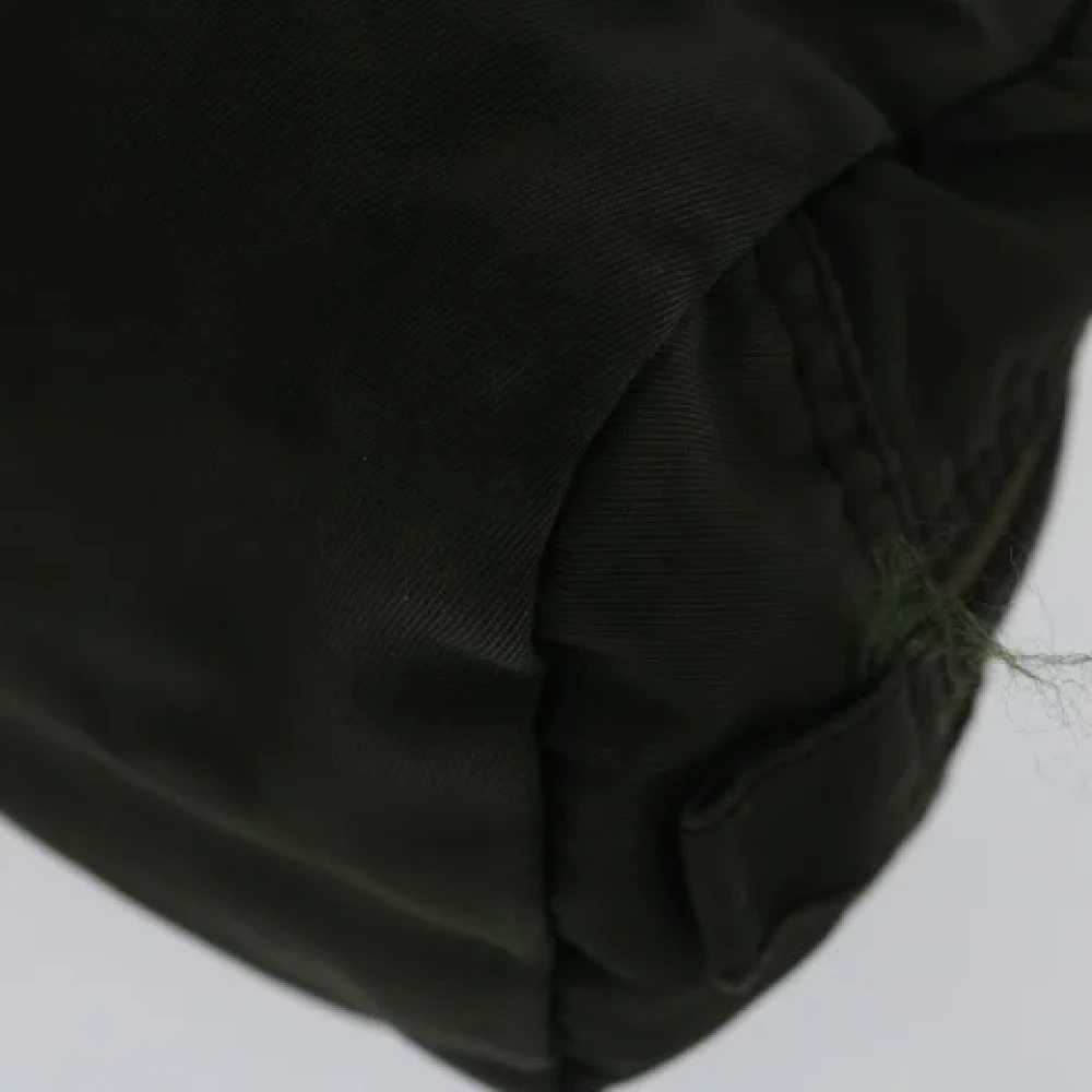 Prada Vintage Pre-owned Nylon pouches Green Dames