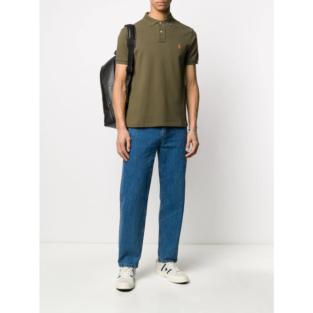 Polo Ralph Lauren Groen Piqué Poloshirt Green Heren