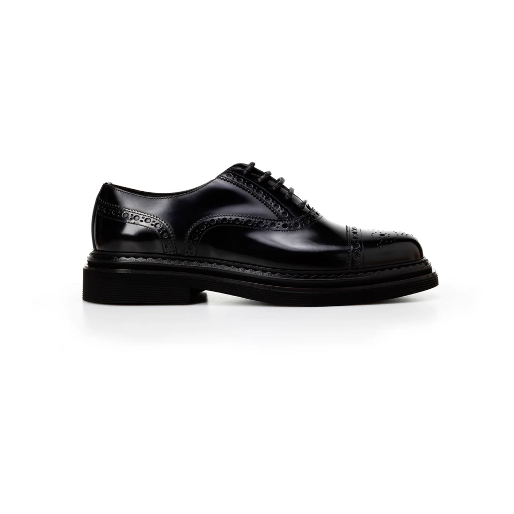 Dolce & Gabbana Zwarte Sneakers met Pinaforemetal Breedte Black Heren