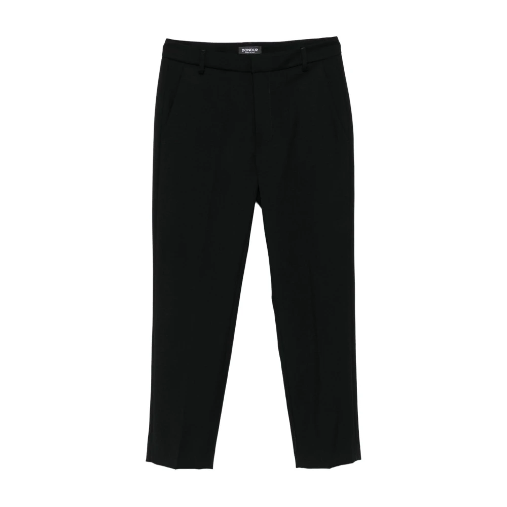 Dondup Women's Black Slim-Fit Trousers, W25, Nima Loose-Fit Trousers