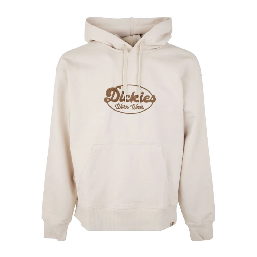 Dickies Geborduurde logo hoodie Beige Heren