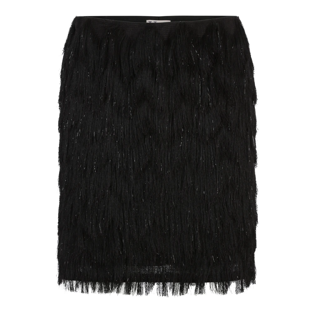 Vera Mont Fringe Minirok Stijlvolle Allrounder Black Dames