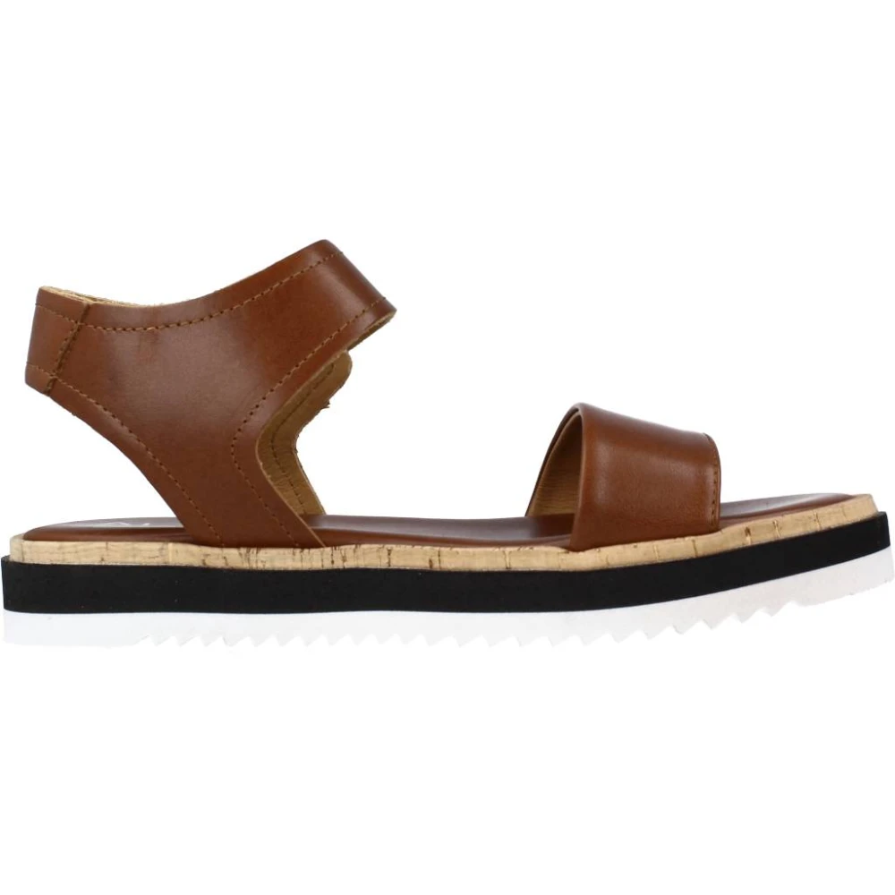 Alpe Flat Sandals Brown Dames