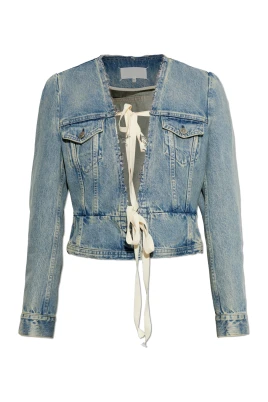 Denimjacka med "Vintage"-effekt