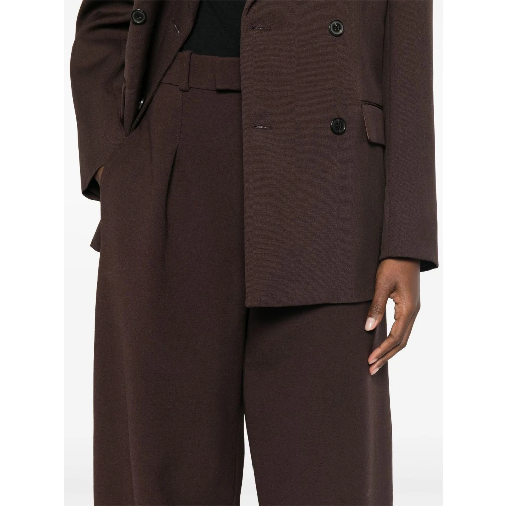 Wardrobe.nyc Casual Zwarte Broek Brown Dames