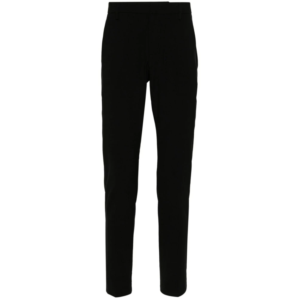 Dondup Men's Black Slim-Fit Trousers, W36, Trousers For