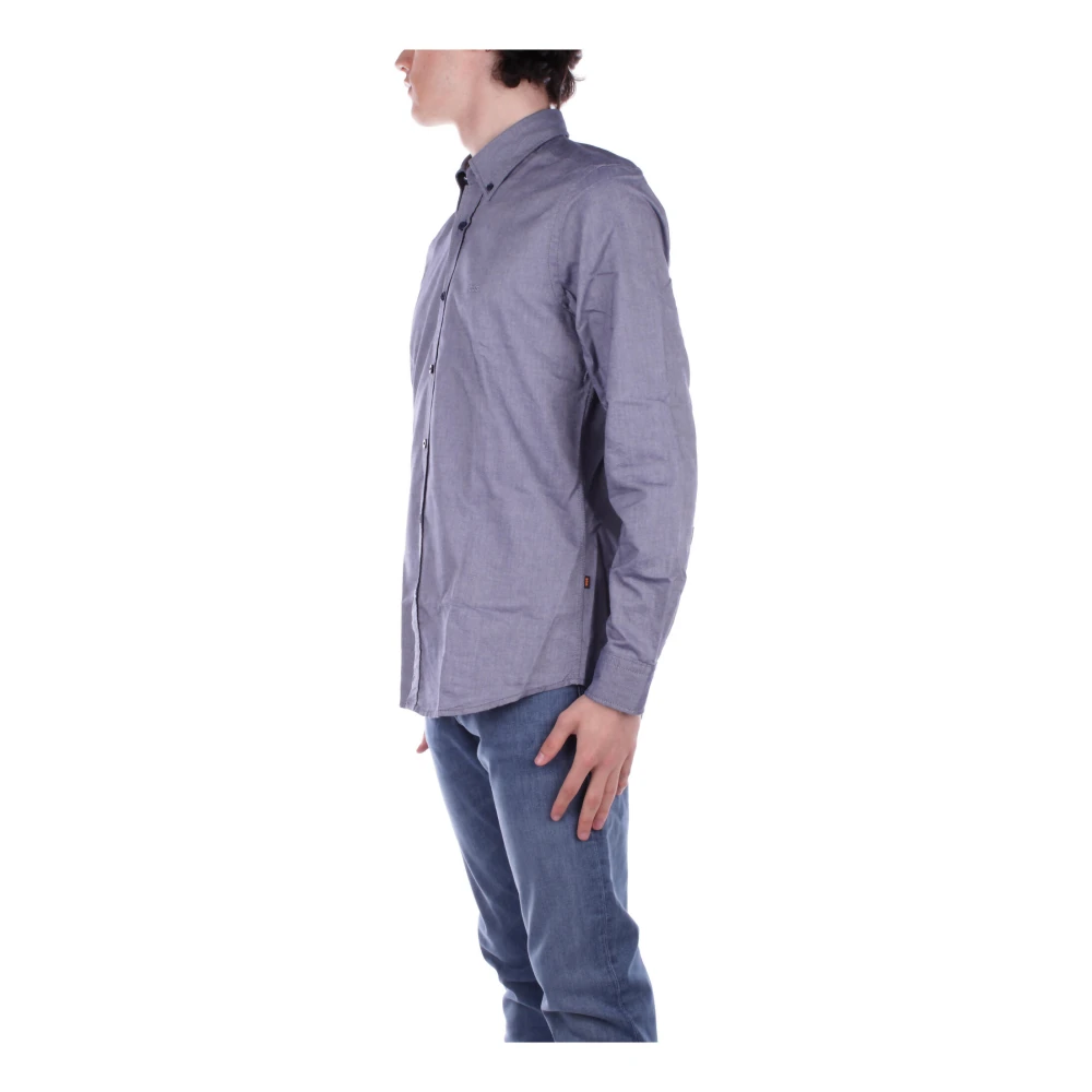 Hugo Boss Blauwe Front Button Shirt Blue Heren