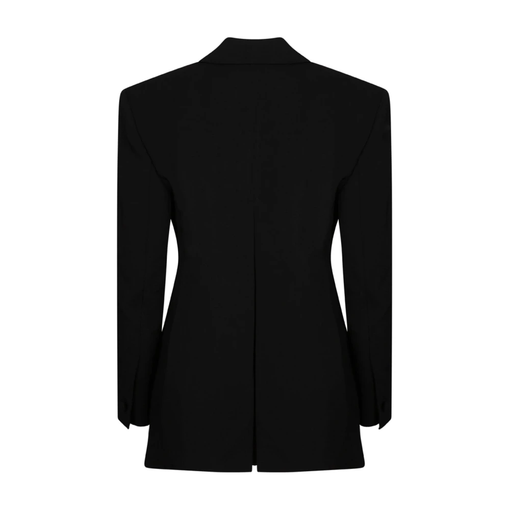 Givenchy Zwarte Virgin Wool Blazer van Black Dames