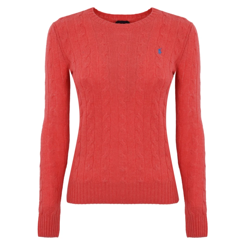 Polo Ralph Lauren Rode Gebreide Trui Slim Fit Red Dames