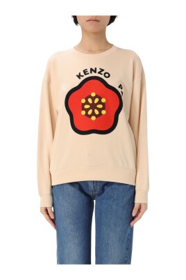 sweatshirt-a-col-rond-brode-en-nude