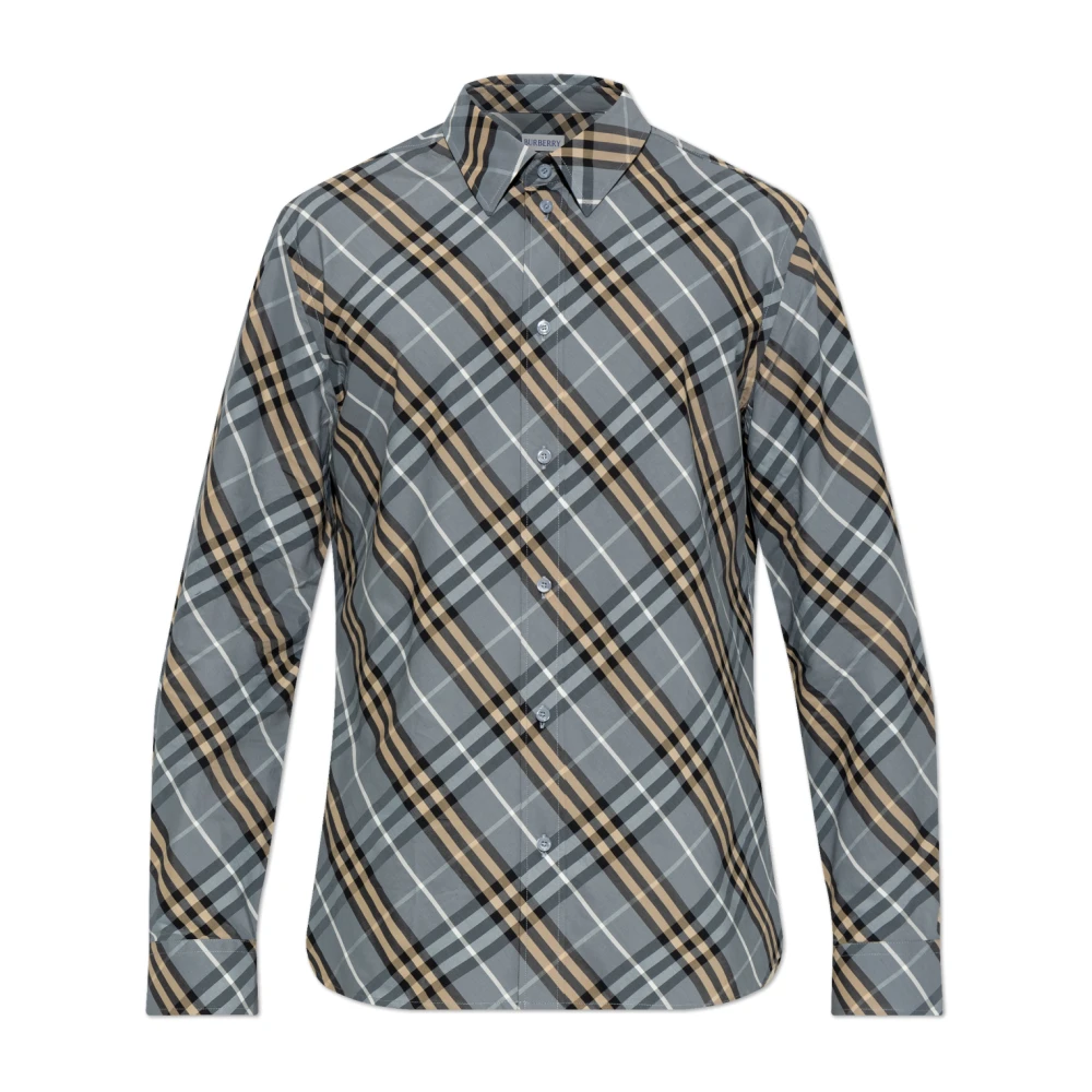 Burberry Men's Gray Robert Shirt - Casual Shirts - L- Shirts