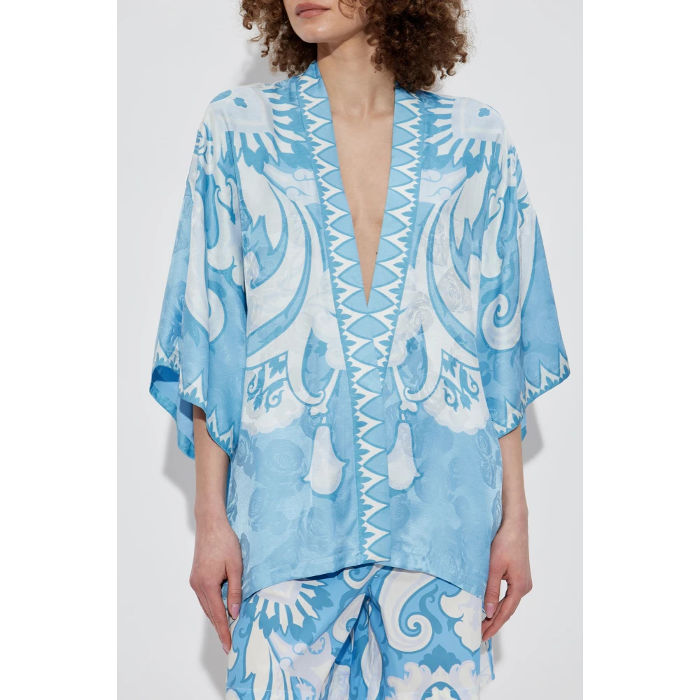 ETRO Gestreept overhemd Blue Dames