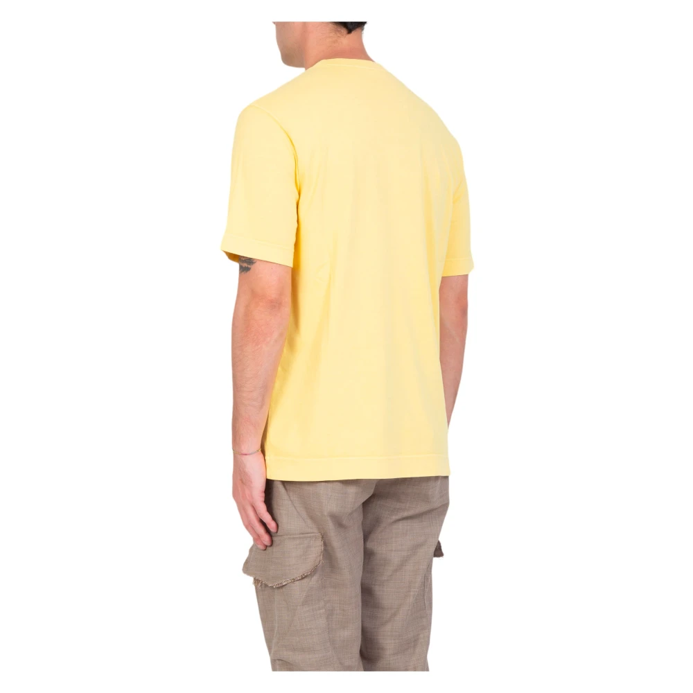 Circolo 1901 Geverfde Jersey Tee in Macaron Yellow Heren