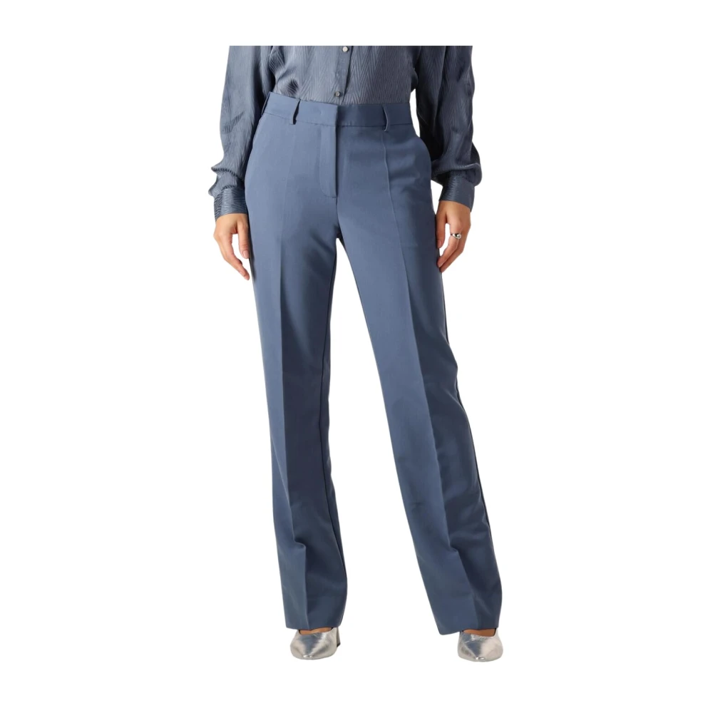 Bruuns Bazaar Elegante Navy Broek voor Vrouwen Blue Dames