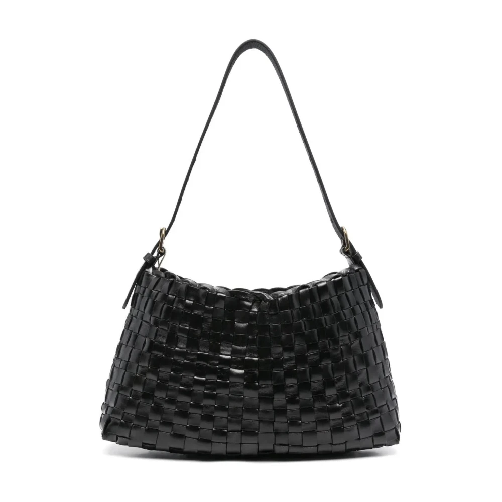Dragon Diffusion Handgeweven Schoudertas Salvage Stijl Black Dames