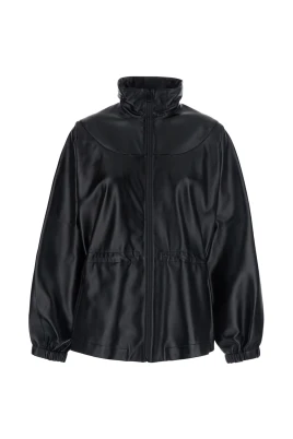 High Collar Leather Jacket