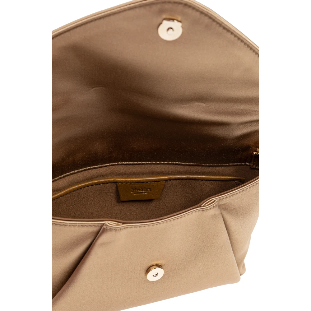 Max Mara Satin clutch 'Envelope' Yellow Dames