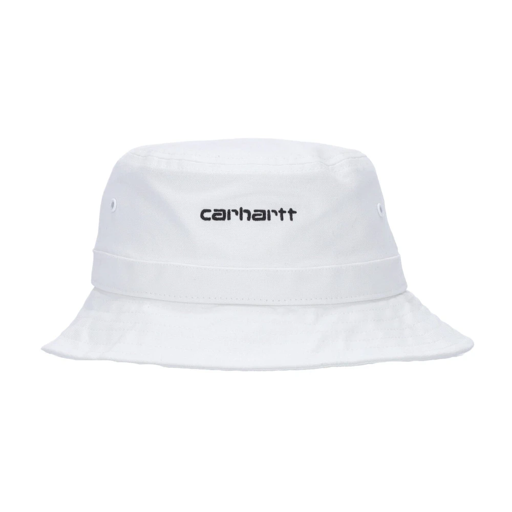 Carhartt WIP Script Bucket Hat Wit Zwart White Unisex