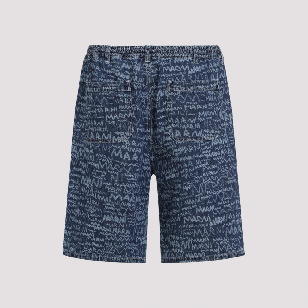 Marni Blauwe Kyaniet Broek Blue Heren