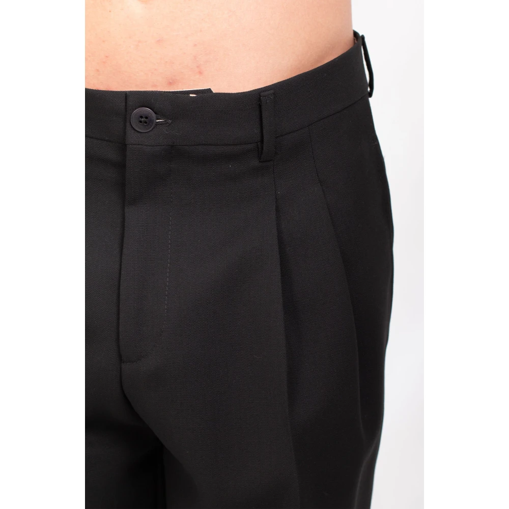 Costumein Losse Geplooide Broek Black Heren