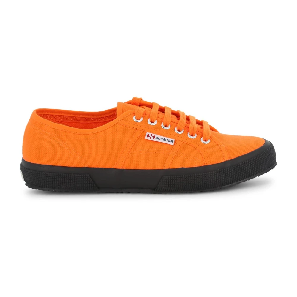 Superga Metall Eyelet Tyg Sneakers Orange, Dam