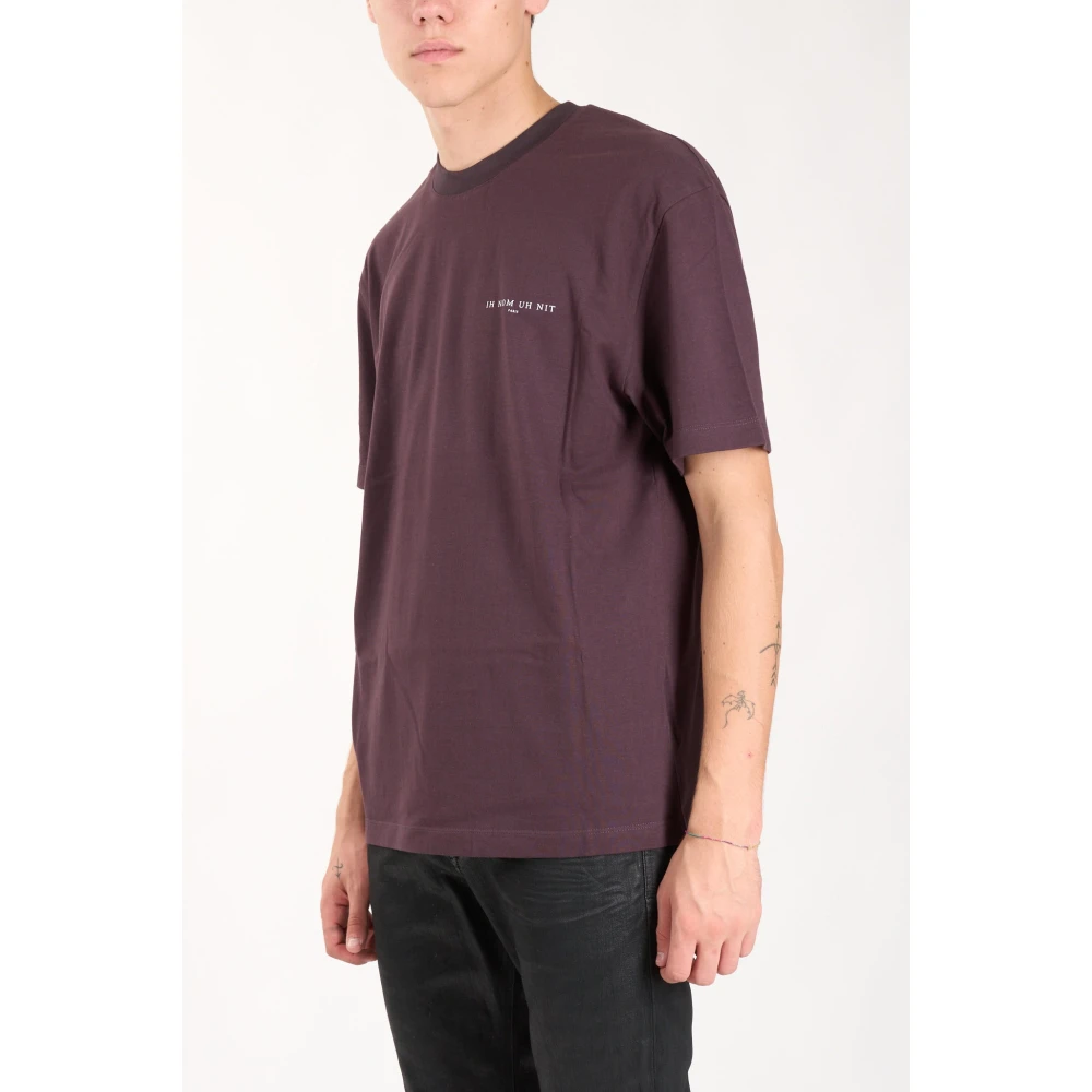 IH NOM UH NIT Authentiek T-shirt met voorlogo Purple Heren