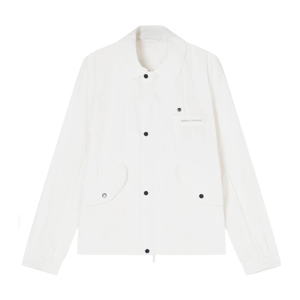 Armani Exchange Hombre Blanco Chaquetas, Talla: L