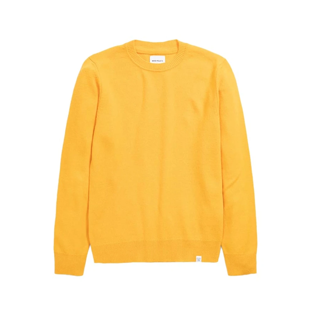 Norse Projects Lambswool Crew Industrial Yellow Heren