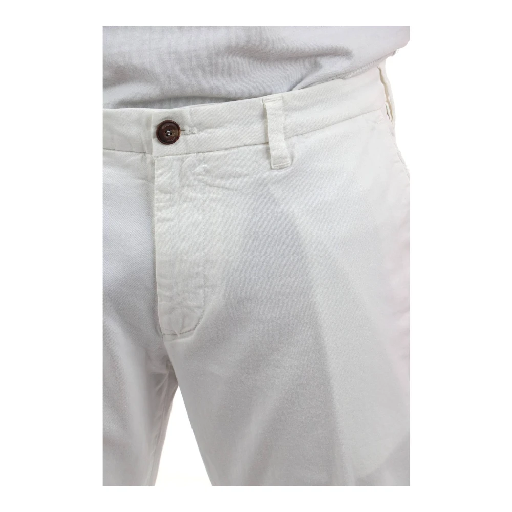 40Weft Casual Herenbroek White Heren