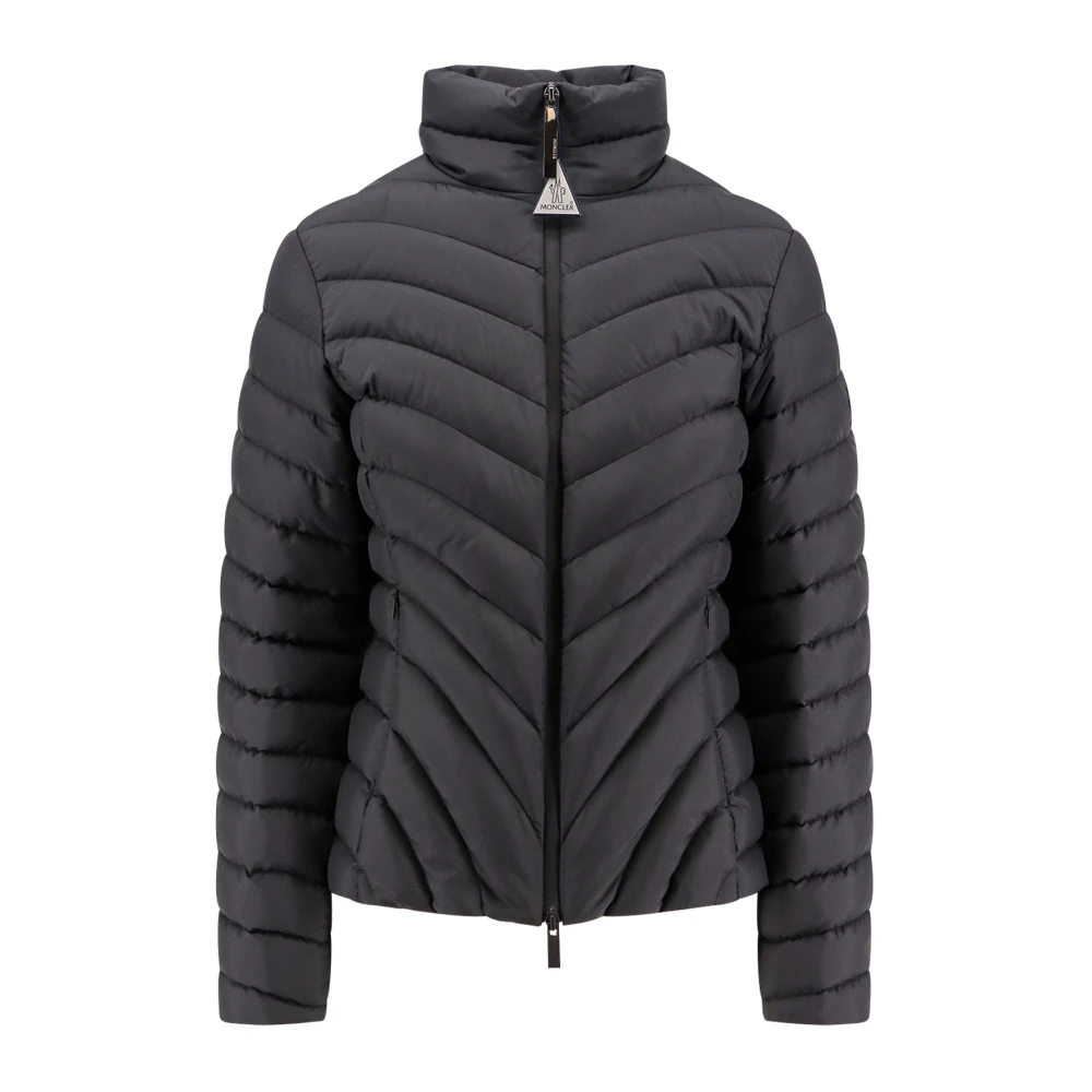 Moncler Polyesterjas met donsveren vulling Black Dames