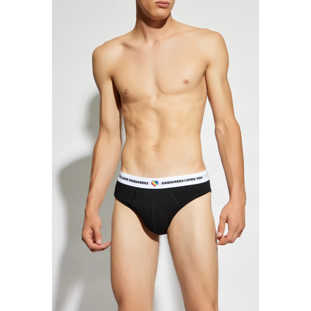 Dsquared2 Logo briefs Black Heren