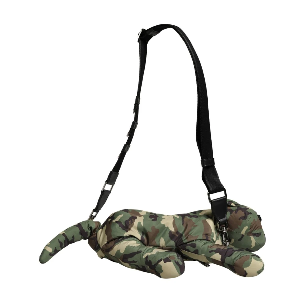 Dolce & Gabbana Women's Camouflage Animal Silhouette Waist Bag