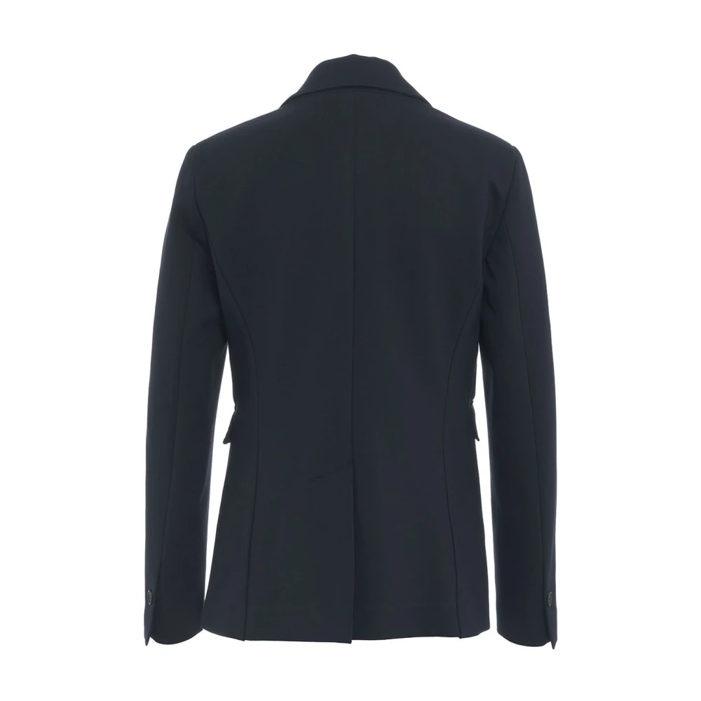 Gender Italiaanse Blazer met Piekrevers Blue Dames