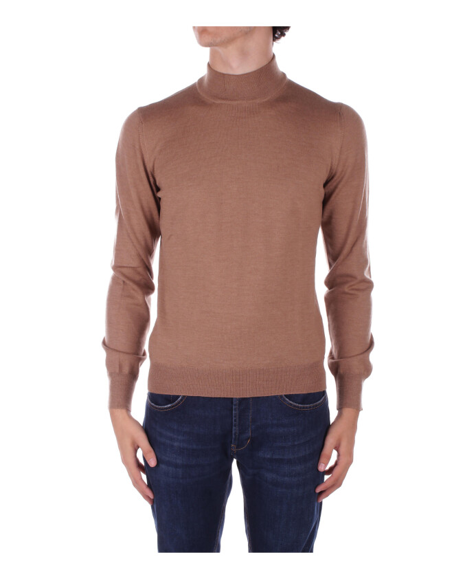 brown-high-neck-sweater