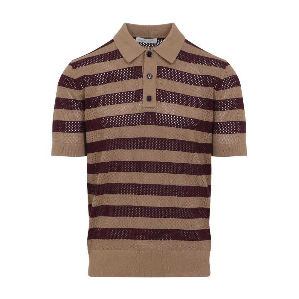 Dries Van Noten Multicolor T-shirt voor mannen Brown Heren