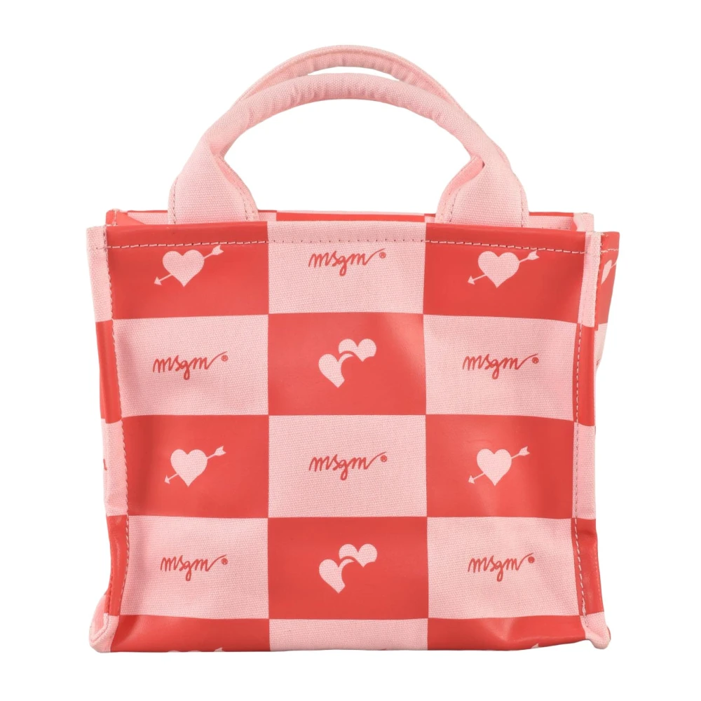 Msgm Katoenen Schoudertas Multicolor Dames