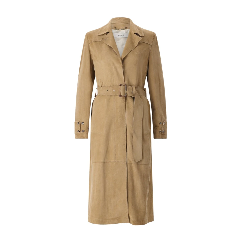 Golden Goose Women's Brown Trench Coats - Belted Coats - Xs - Coats