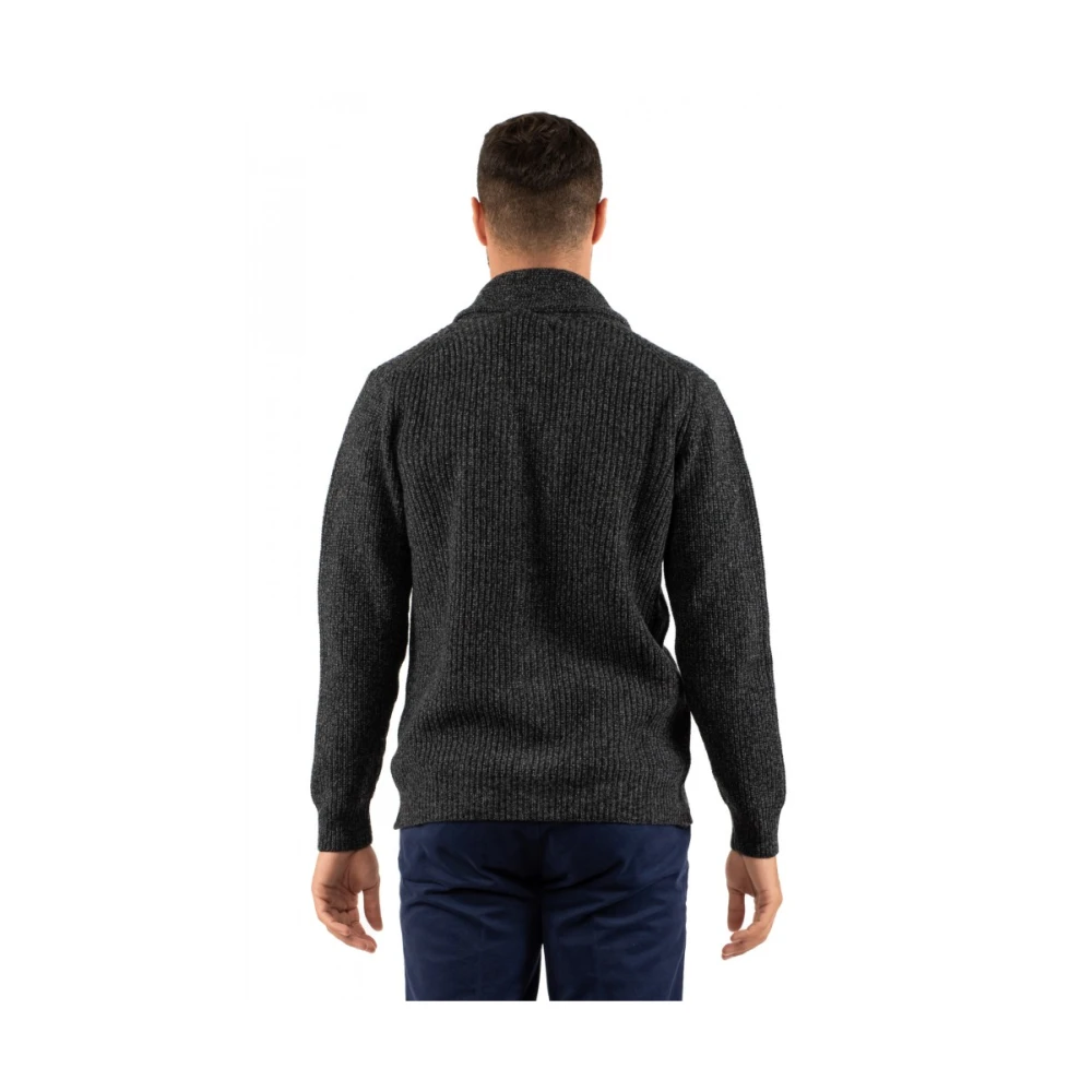 Daniele Fiesoli Heren Cardigan in Stijlvol Ontwerp Black Heren