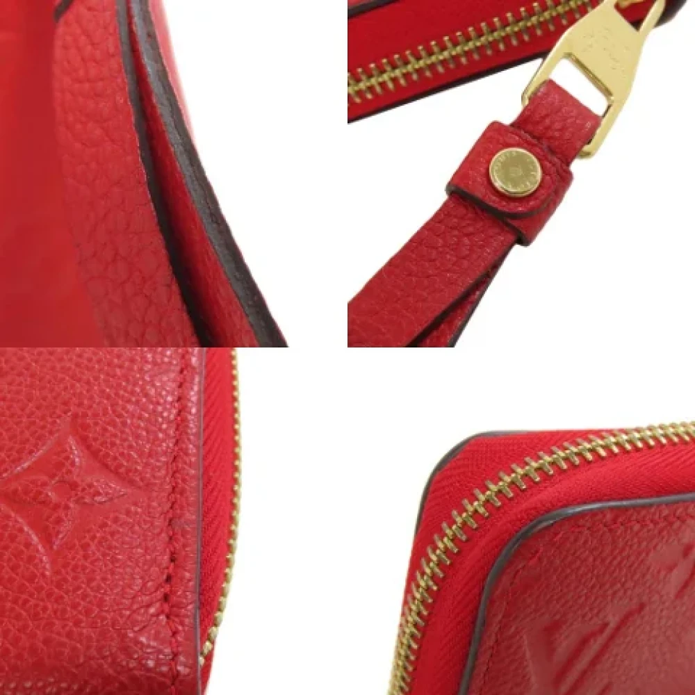 Louis Vuitton Vintage Pre-owned Leather wallets Red Dames