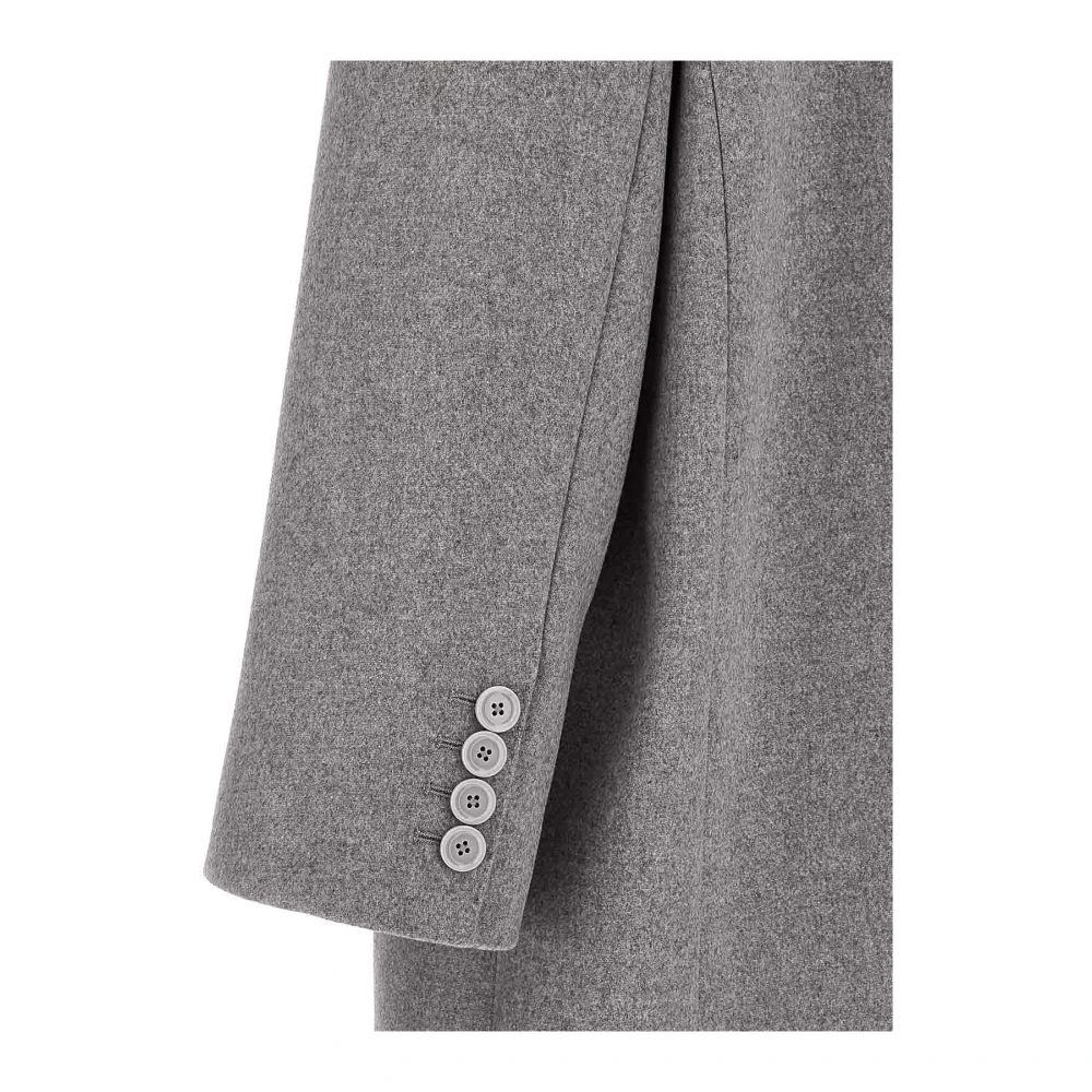 Dolce & Gabbana Oversized Jas Gemaakt in Italië Gray Heren