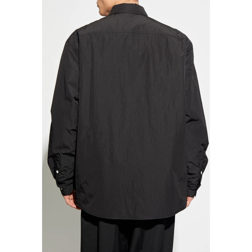 Marni Overhemd met borduursel Black Heren