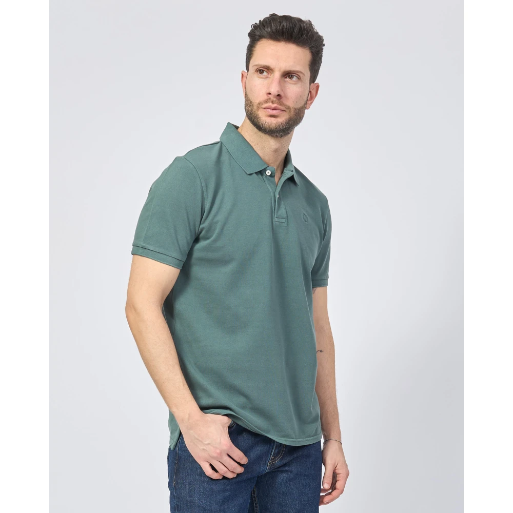 Ecoalf Biologisch Katoenen Polo Groen Green Heren