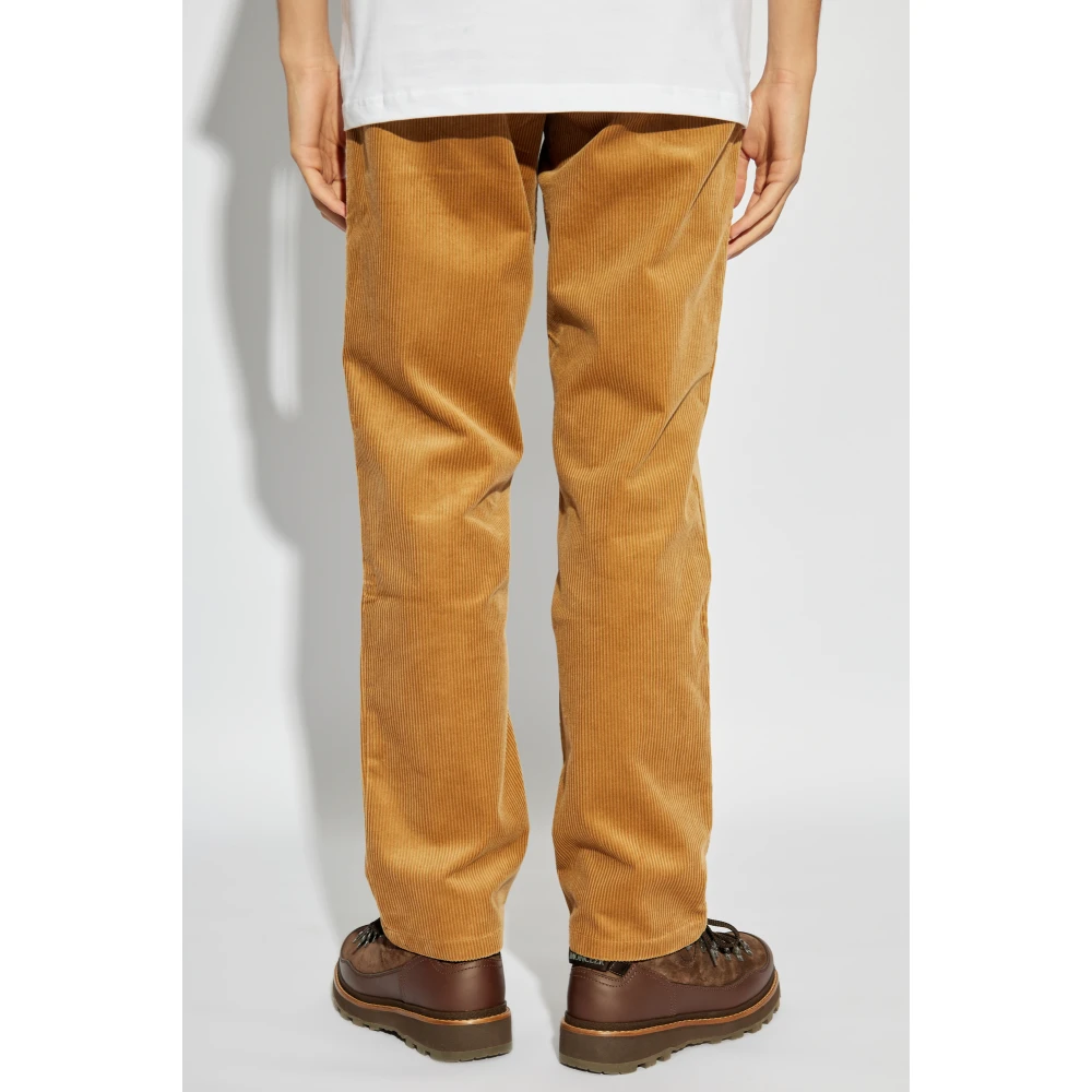 Norse Projects Ribfluwelen broek Aros Brown Heren