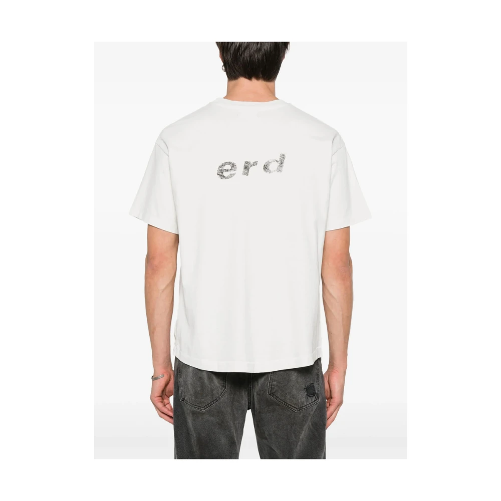 Enfants Riches Déprimés Illustratiestijl Print Drop Shoulder T-shirt White Heren