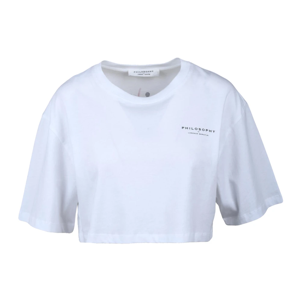 Philosophy Di Lorenzo Serafini Femme Blanc Tops, Taille: 40 Fr T-Shirt