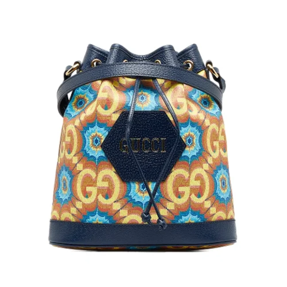 Gucci Vintage Pre-owned Fabric gucci-bags Blue Dames