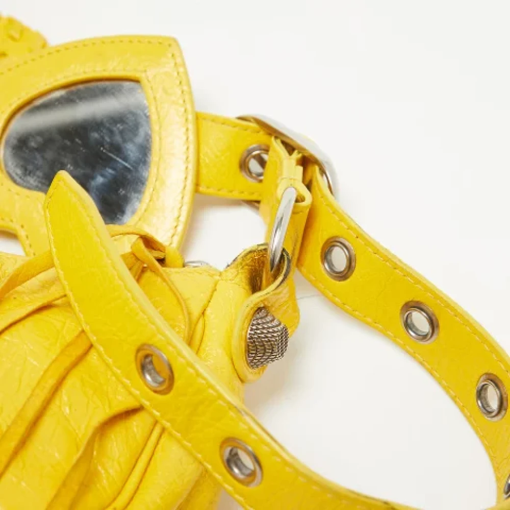 Balenciaga Vintage Pre-owned Leather balenciaga-bags Yellow Dames