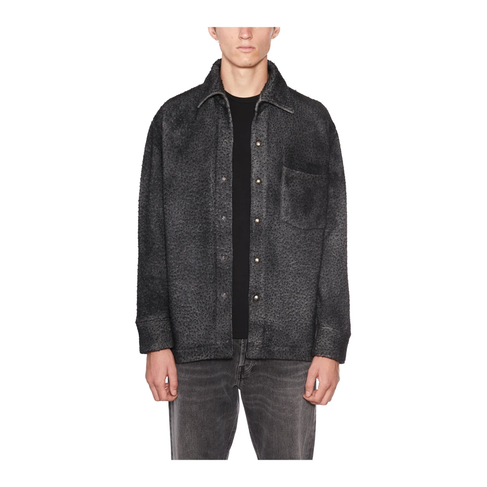 Avant Toi Pilling Casentino Overhemd Jas Black Heren